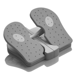 ZUFUMI Mini Foldable Leg Exerciser Portable Foot Pedal Exercise Machine Under Desk Stepper Exercising Leg Muscles Physical Therapy Leg Exercise Relieves Varicose Veins at Home Office (Grey)