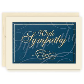 The Gallery Collection, 1 Count Card Pack, Sympathy Card with Pearl Lined Envelope (Classically Elegant Sympathy)