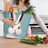 Muishi Cute Rabbit Canvas Tote Bag Large Women Casual Shoulder