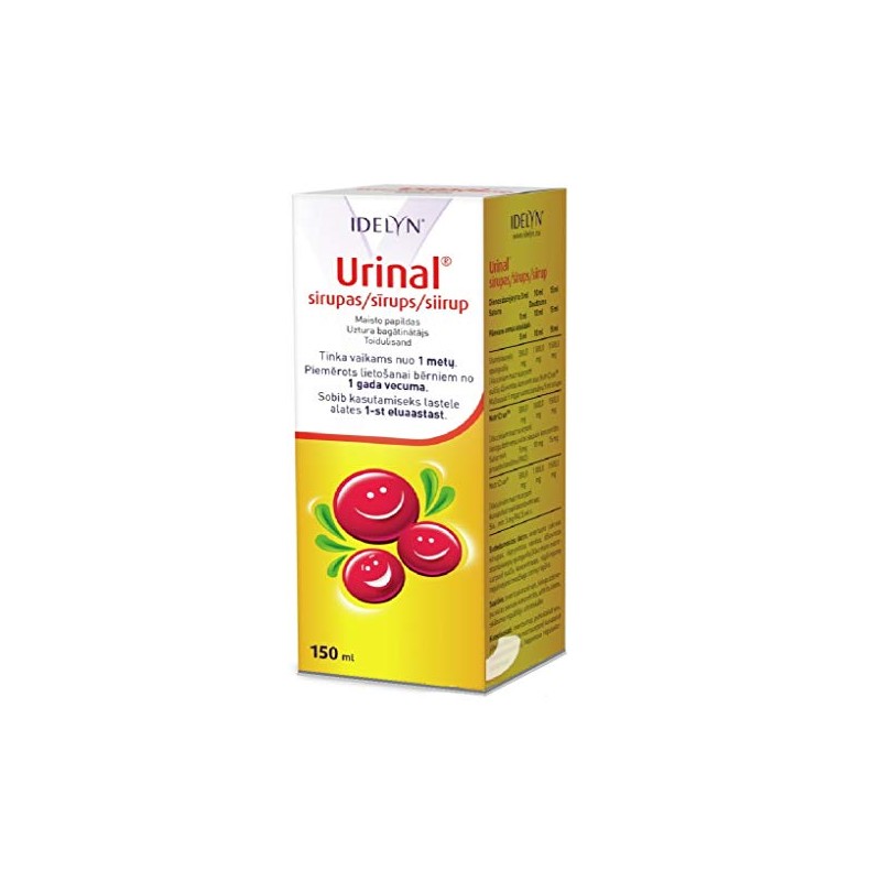 URINAL cranberry juice syrup, 150 ml for infection and inflammation