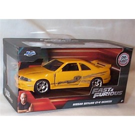 Jada FAST & FURI0US Leon's NI'SS'AN Skyline GT-R vehicle car 1:32 scale diecast model