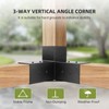 Grehitk Pergola Kit, Pergola Brackets 3-Way Right Angle Corner Bracket