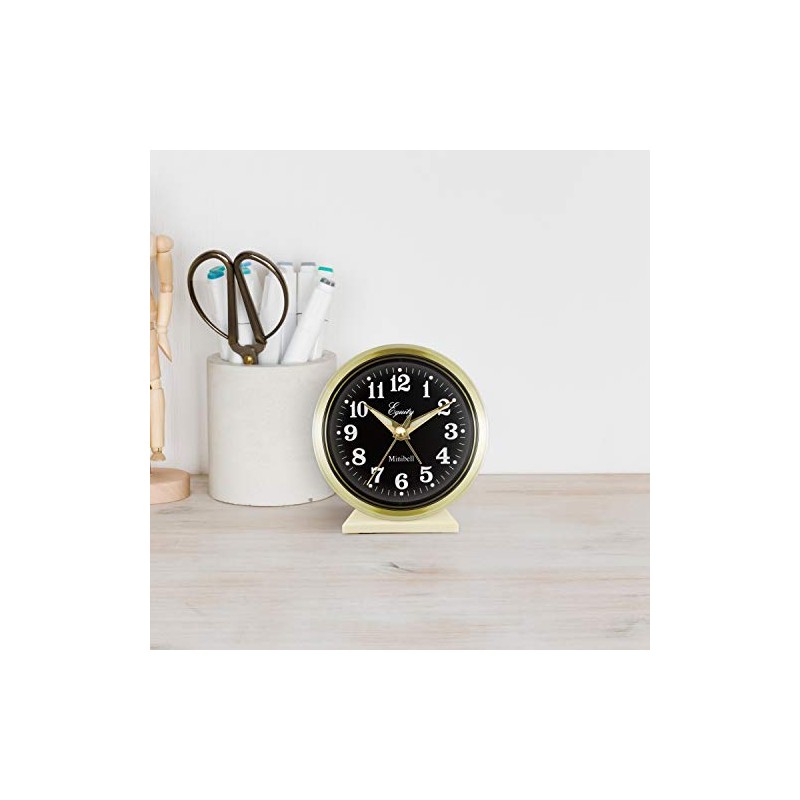 Equity 12020 Analog Key-Wound Bell Alarm Clock