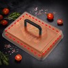 SafBbcue Round Cast Iron Smash Burger Grill Weight Press &