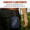JEMINAL Nylon Double Zipper Coin Wallet with Belt Loop &