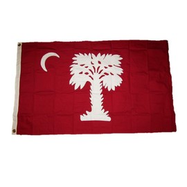 3x5 Embroidered Sewn South Carolina Big Red SC 100% Cotton Flag 3'x5'