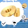 Lounsweer 4 Pieces Brass Boat Drain Plug Kit 1/2 Inch