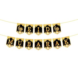 Eid Mubarak Decor Banner Ramadan Mubarak Banner Kareem Ramadan Decoration for Home Islamic Muslim Party