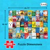 Re-marks Animal Tales Book-Cover Puzzle, 1,000-Piece Jigsaw Puzzle for All