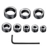 Depth Stop Drill Bit,Stop Collar Set Includes 1/8”, 3/16”, 1/4”,