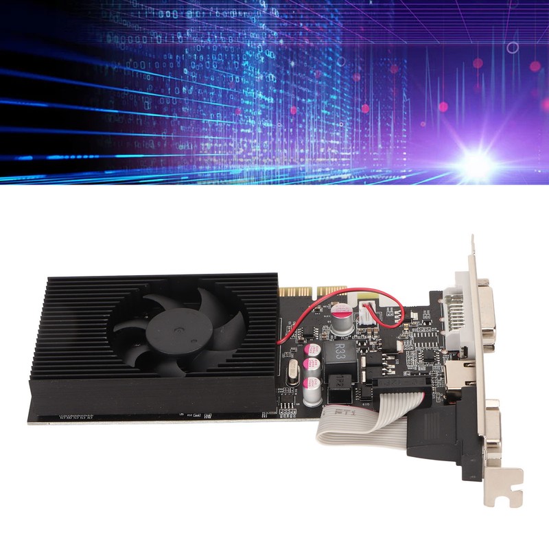 Desktop Graphics Card 4GB GDDR3 128bit 650/5000MHz Quiet Cooling Fan