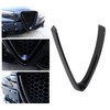 Bumper Grill Trim V Shape Frame Decoration Bright Black Replacement