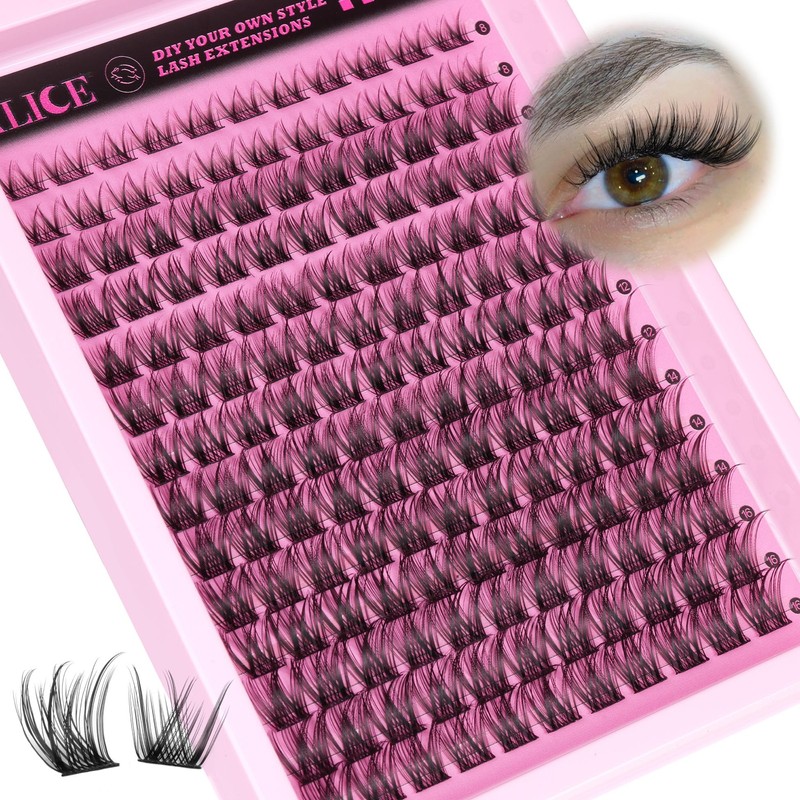 ALICE Natural Cluster Eyelash Extensions Lash Clusters DIY Lash Extensions