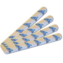Eastern Bluebird Watercolor Northeastern Bird Double-Sided Nail File Emery Board Set 4 Pack