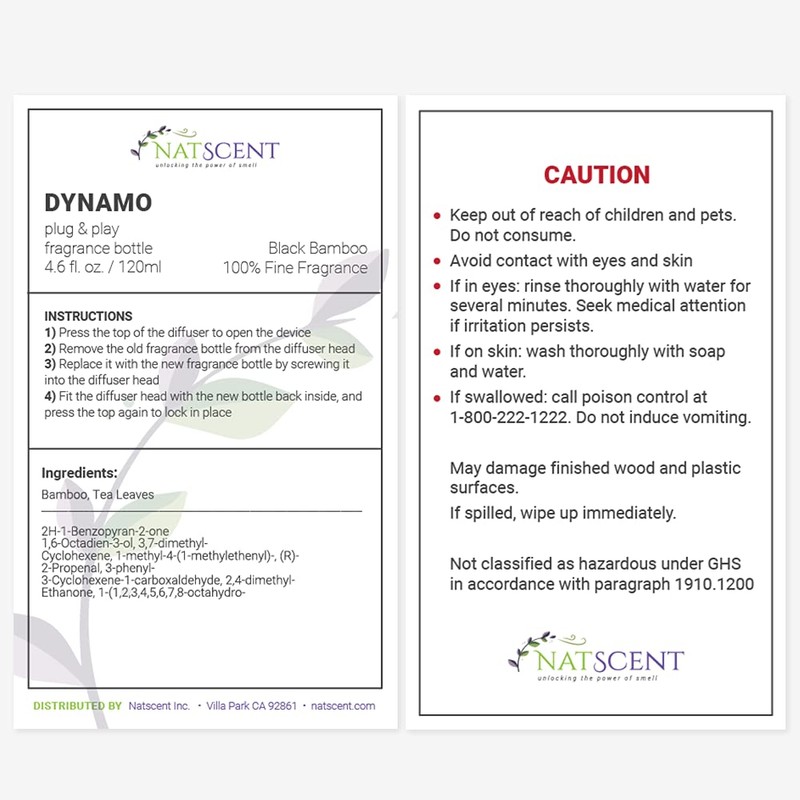 Natscent Black Bamboo Essential Oils for Diffusers for Home, Nature-derived