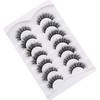 Pooplunch False Eyelashes Cat Eye Fluffy Lashes 8D Volume Thick