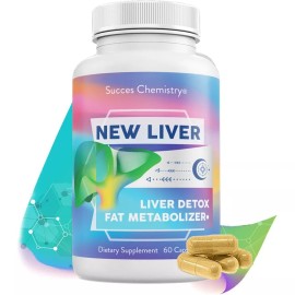 New Liver Cleanse Detox & Repair Formula+22 Herbs Liver Supplement & Thistle