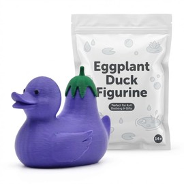 Eggplant Duck Collectible Figurine - 3D Printed in Canada