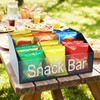 Snack Organizer for Countertop, Black & Clear Acrylic Snack Bar