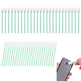 EUYKQNOI Pack of 50 Cleaning Sticks, Mini Cleaning Sticks, Lint-Free for Drain Leather Alcohol, Cleaning Swabs, Cotton Buds, Long Cleaning Sticks for Inkjet Camera Lenses Cleaning