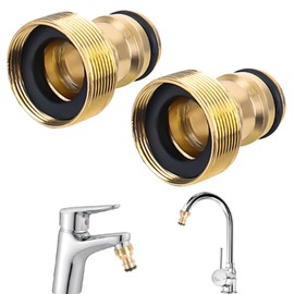 YYTECH Universal Tap Connector, Hose Adapter, Tap Adapter, Hose Coupling, Garden Hose Connector, Pack of 2