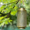 Navaris LED Solar Lantern Cylindrical for Outdoor Use with Carry