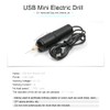Electric Hand Drill, DC 5V Mini Drill, Portable USB Hand