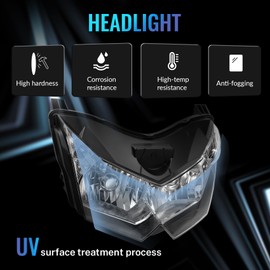 TCMT Front Headlight Lamp Assembly Fit For Kawasaki Z1000 ZRT00B 2007-2009 2008