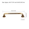 Antique Style Brass Carved Shower Tub Safety Grab Bar Wall