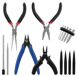 Coptiner Gundam Modeler Builder's Tools Craft Set, Gundam Modeler Basic Tools Kit, Craft Set for Simple Model Making, Pack of 15