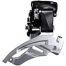 Shimano FD-M2000 Altus 9-speed hybrid front derailleur, conventional swing, dual-pull