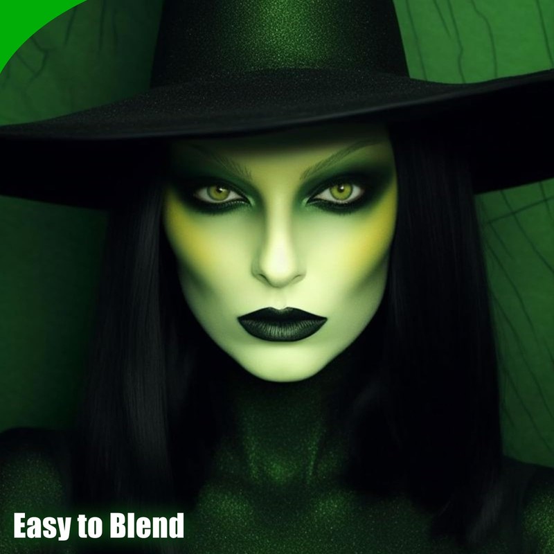 6 Colors Green Makeup Set