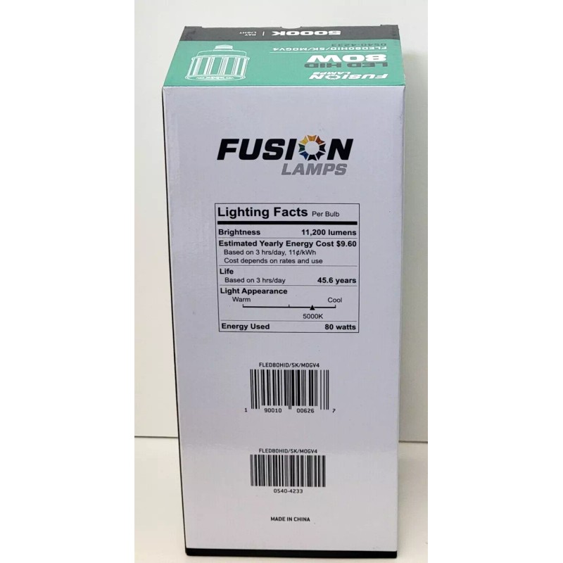 FUSION LAMPS LED HID FLED80HID/5K/M