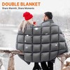 Gaialoop Down Puffy Blanket for 2 Person Car Camping Outdoor