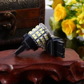 Acouto - Focos para faros delanteros, 12 V, 2 unidades, 1.5 W, 7443, 64-SMD, color , 6000 K, luz trasera de freno, luces LED