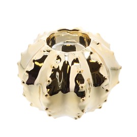 Beautiful Home Accent Round Cactus Tea Light Holder - Set of 2-Gold