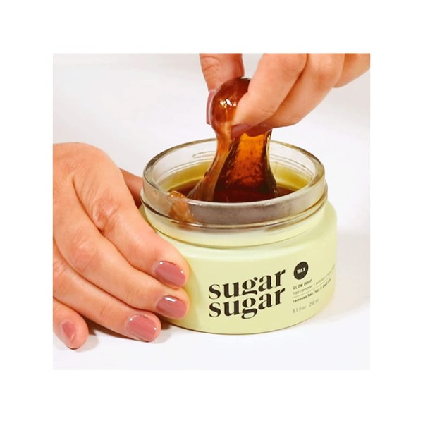 Sugar Sugar Wax Glow Goop Sugar Wax Hair Remover & Exfoliant. No strips, No Spatulas, Face, body, bikini Vegan, 1 CT