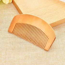 2Pcs Peach Wood Wooden Comb Anti-Static Comb Close Tooth Comb，Styling Tools and Appliances