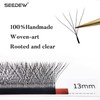 SEEDEW 5D Lash Extensions, 0.07mm C Curl 14mm 12 Rows/Tray,