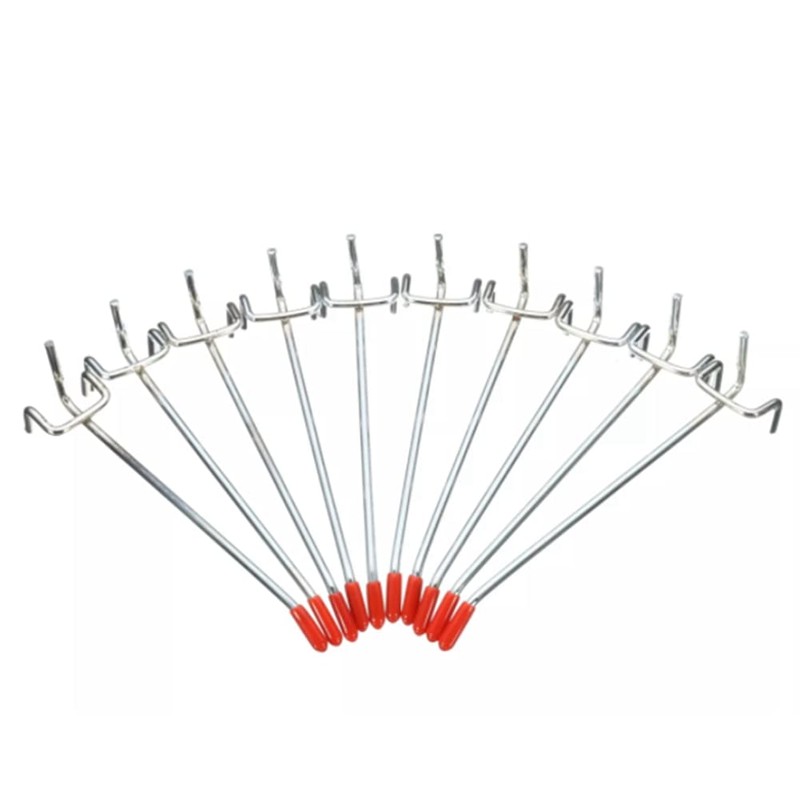 Daiilg 40Pcs Single Pegboard Hooks 150mm Board Slat Wall Retail