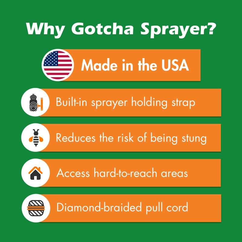 Gotcha Sprayer Homeowner USA-Made Combination Kit - Includes a 12ft.