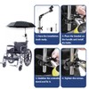 Wheelchair Umbrella with Holder - Electric Wheelchair Sunshade Awning Stand