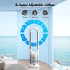 Bladeless Tower Fan for Bedroom, 26Inch Oscillating Cooling Fans with