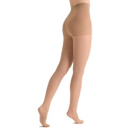 Marilyn transparente Damen Stützstrumpfhose mit bequemen Komfort-Höschenteil und Flachnähten 50 Den Anti-Krampfadern Strumpfhose Matte Visone