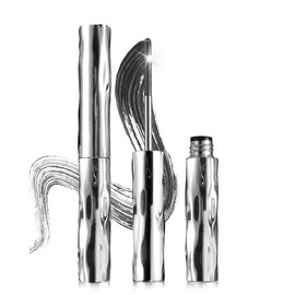 Black Washable Iron Wand Mascara, Waterproof Metal Wand Mascaras, Lashes Extensions Mascara Volume and Length, Voluming Curling Natural Slim Long Lasting No Flaking Tint Mascaras for Older Women