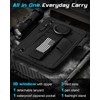 LIUGX Tactical ID Card Holder, 900D Nylon, Hook & Loop
