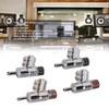 4pcs BA1403R Banana Plug,Locking Rhodium Plated Speaker Banana Connectors,Double Screw