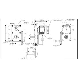 Dayton Model 52JE32 Gear Motor 4 RPM 1/150 hp 115V 60hz.