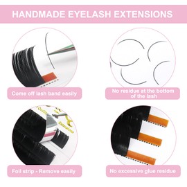 Eyelash Extensions C-0.03-15-20Mix Volume Lash Extensions 15-20 MIX C Curl Single Lash Extensions(C-0.03,15-20 MIX)