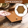 Dice Tray Hexagon Dice Tray Velvet Fabric PU Leather Folding